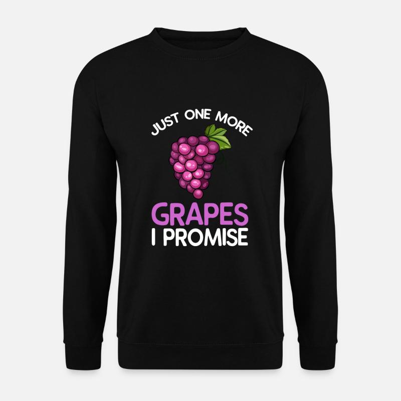 Grape Grapes Wine Gift - Unisex Sweatshirt - black