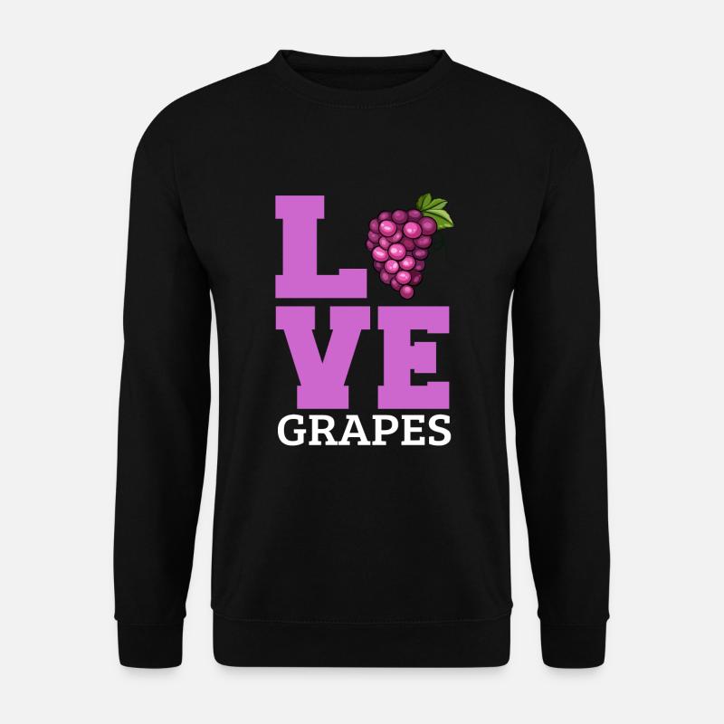 Grape Grapes Wine Gift - Unisex Sweatshirt - black