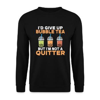 Bubble Tea Lover Cadeau - Sweat-shirt Unisexe - noir - Devant - Alina (178cm) & Michal (187cm)