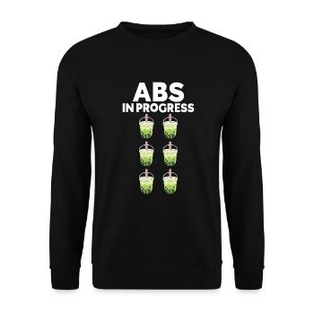 Bubble Tea Lover Gift - Unisex Sweatshirt - black - Front - Alina (178cm) & Michal (187cm)