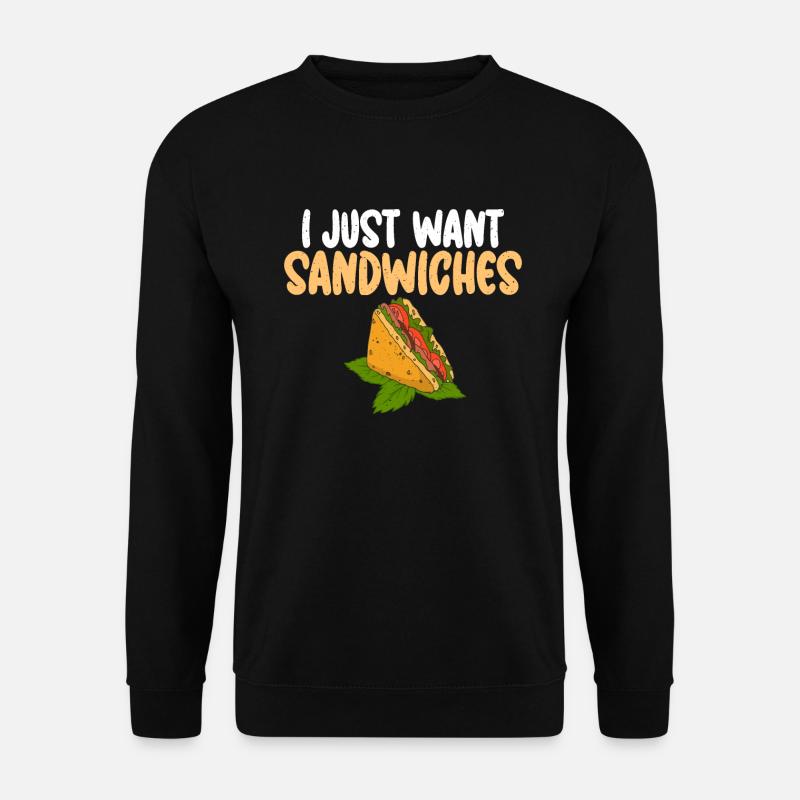 Sandwich Lover Gift - Unisex Sweatshirt - black