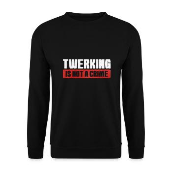 Twerking Twerk Cadeau - Sweat-shirt Unisexe - noir - Devant - Alina (178cm) & Michal (187cm)