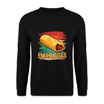 Retro Enchiladas - Unisex Sweatshirt - black - Front - Alina (178cm) & Michal (187cm)