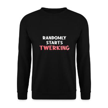 Twerking Twerk Cadeau - Sweat-shirt Unisexe - noir - Devant - Alina (178cm) & Michal (187cm)