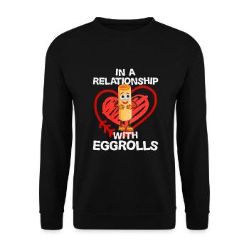 Cadeau de rouleau de printemps - Sweat-shirt Unisexe - noir - Devant - Alina (178cm) & Michal (187cm)
