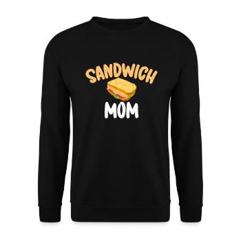 Sandwich Lover Gift - Unisex Sweatshirt - black - Front - Alina (178cm) & Michal (187cm)