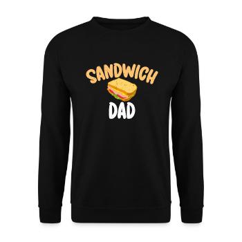 Sandwich Lover Gift - Unisex Sweatshirt - black - Front - Alina (178cm) & Michal (187cm)