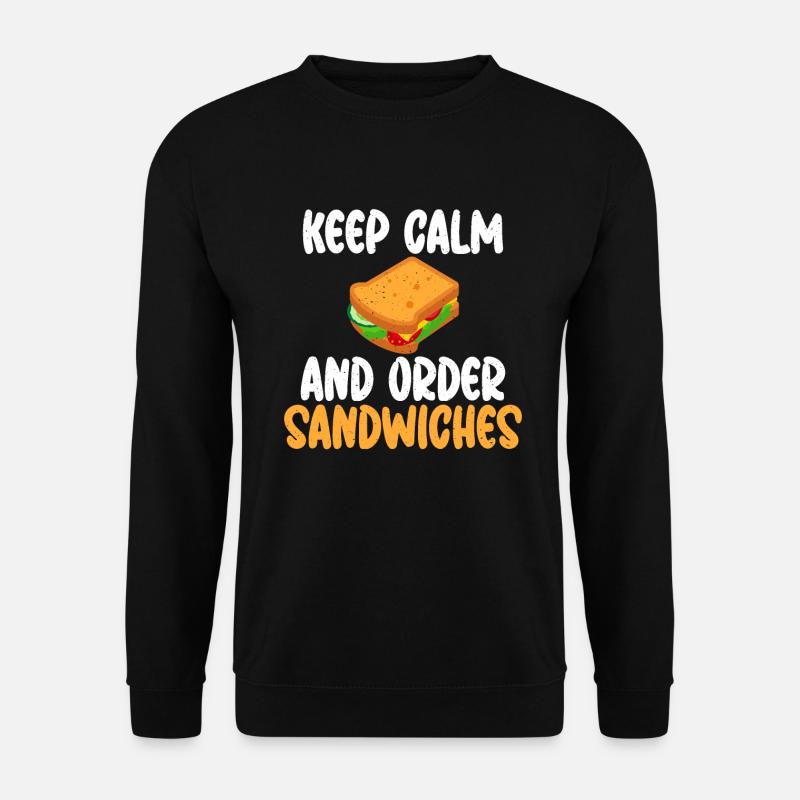 Cadeau Sandwich Lover - Sweat-shirt Unisexe - noir