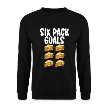 Sandwich Lover Gift - Unisex Sweatshirt - black - Front - Alina (178cm) & Michal (187cm)