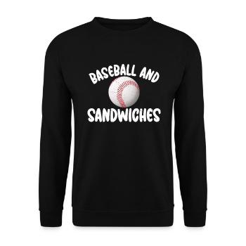 Sandwich Lover Gift - Unisex Sweatshirt - black - Front - Alina (178cm) & Michal (187cm)