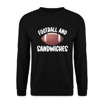 Cadeau Sandwich Lover - Sweat-shirt Unisexe - noir - Devant - Alina (178cm) & Michal (187cm)
