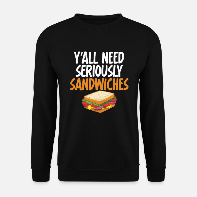 Cadeau Sandwich Lover - Sweat-shirt Unisexe - noir