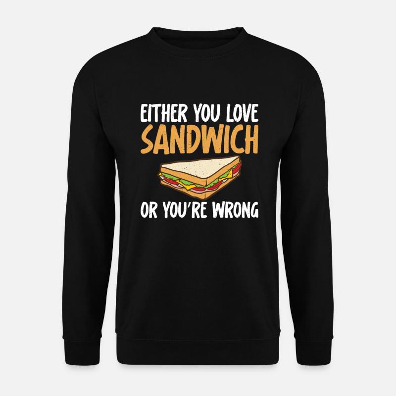 Cadeau Sandwich Lover - Sweat-shirt Unisexe - noir