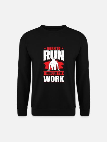 Sprint Sprinter Kurzstreckenlauf Geschenk - Unisex Pullover - Schwarz