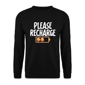 Sandwich Lover Gift - Unisex Sweatshirt - black - Front - Alina (178cm) & Michal (187cm)