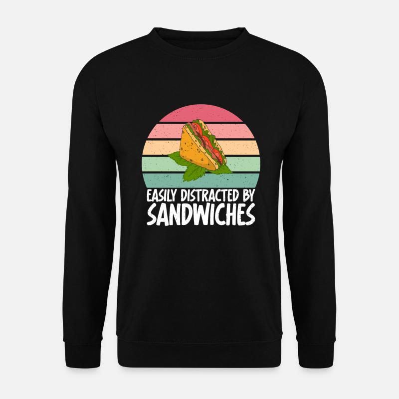Sandwich Lover Geschenk - Unisex Pullover - Schwarz