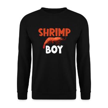 Shrimp Lover Gift - Unisex Sweatshirt - black - Front - Alina (178cm) & Michal (187cm)