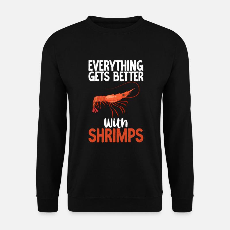 Shrimp Lover Gift - Unisex Sweatshirt - black
