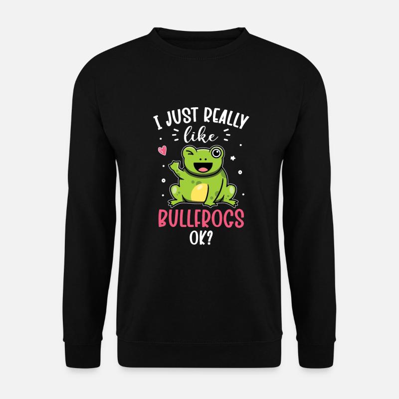 Ochsenfrosch Frosch Geschenk - Unisex Pullover - Schwarz