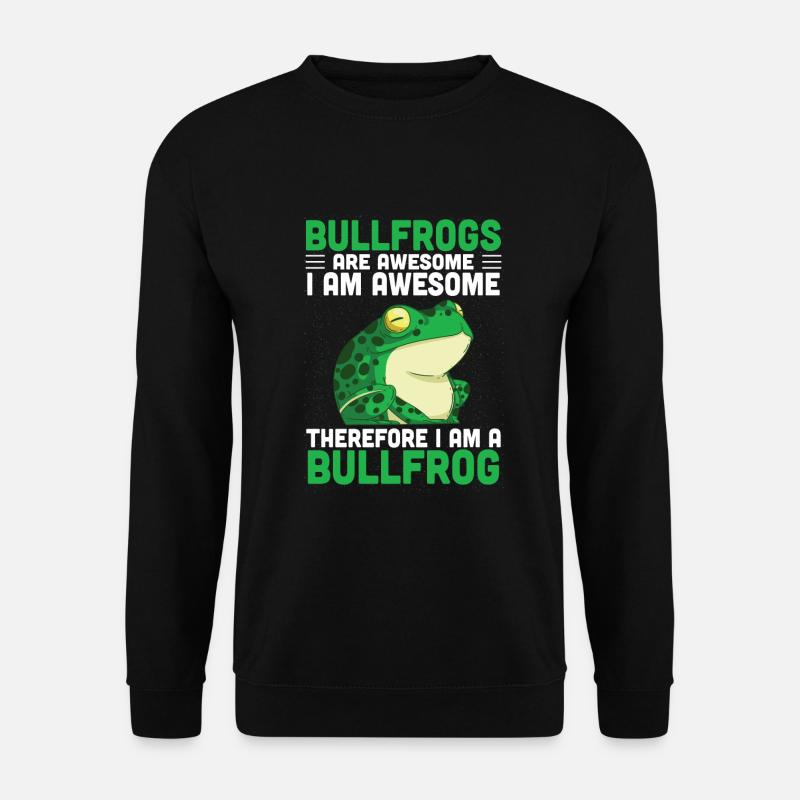 Ochsenfrosch Frosch Geschenk - Unisex Pullover - Schwarz