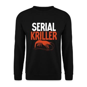 Shrimp Lover Gift - Unisex Sweatshirt - black - Front - Alina (178cm) & Michal (187cm)