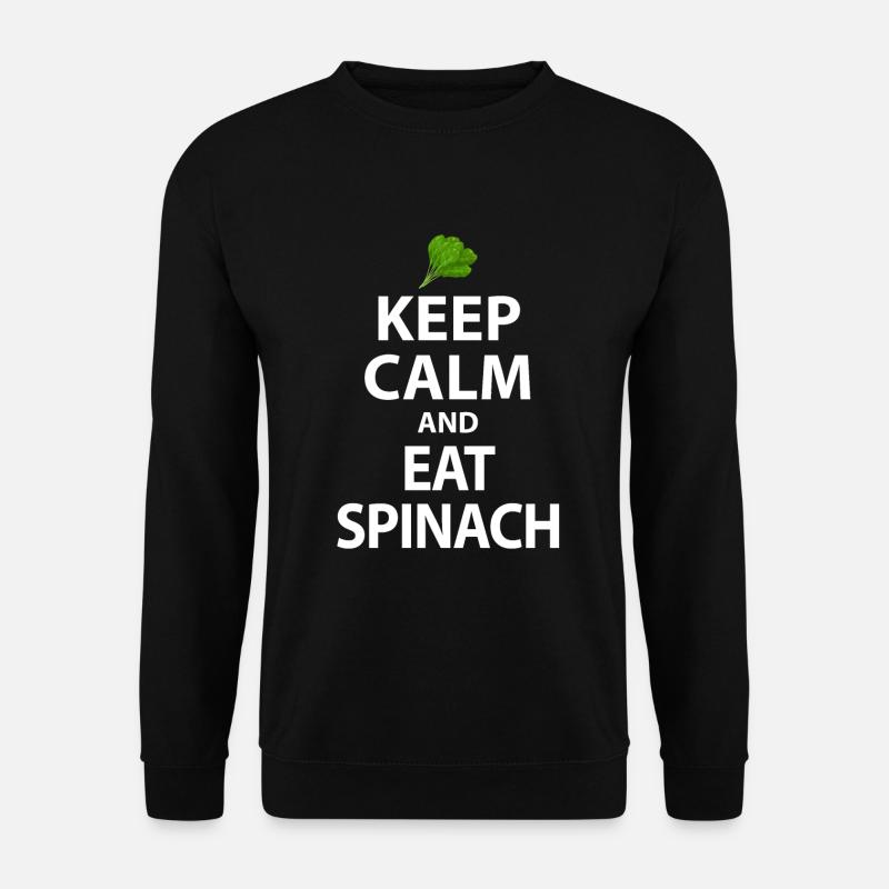 Spinat - Unisex Pullover - Schwarz