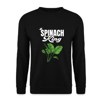 Spinach - Unisex Sweatshirt - black - Front - Alina (178cm) & Michal (187cm)