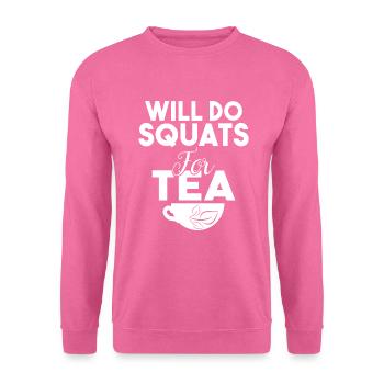 Teeliebhaber Geschenke - Unisex Pullover - Pink - Vorne