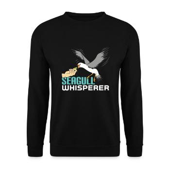 Mouette - Sweat-shirt Unisexe - noir - Devant - Alina (178cm) & Michal (187cm)
