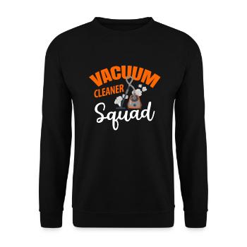 Vacuum Cleaner Cleaning Person Gift - Unisex Sweatshirt - black - Front - Alina (178cm) & Michal (187cm)