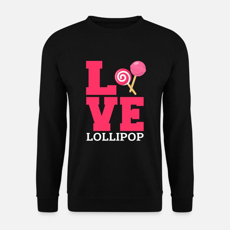 Lollipop Candy Sweet Gift - Unisex Sweatshirt - black