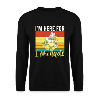 Lemonade Gift Ideas - Unisex Sweatshirt - black - Front - Alina (178cm) & Michal (187cm)
