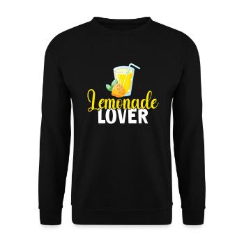 Limonade-Geschenk-Ideen - Unisex Pullover - Schwarz - Vorne - Alina (178cm) & Michal (187cm)