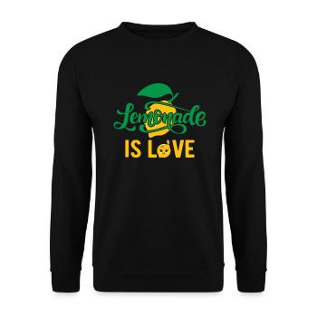 Lemonade Gift Ideas - Unisex Sweatshirt - black - Front - Alina (178cm) & Michal (187cm)