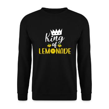 Limonade-Geschenk-Ideen - Unisex Pullover - Schwarz - Vorne - Alina (178cm) & Michal (187cm)