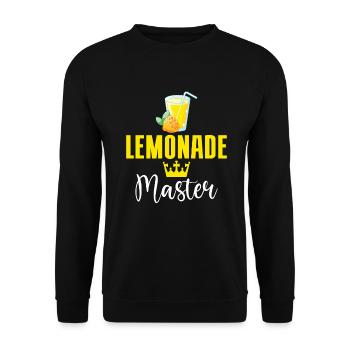 Limonade Geschenkideen - Unisex Pullover - Schwarz - Vorne - Alina (178cm) & Michal (187cm)