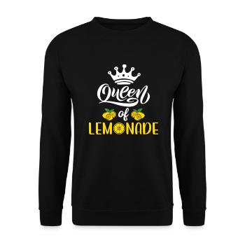 Limonade Geschenkideen - Unisex Pullover - Schwarz - Vorne - Alina (178cm) & Michal (187cm)