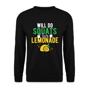 Limonade Geschenkideen - Unisex Pullover - Schwarz - Vorne - Alina (178cm) & Michal (187cm)