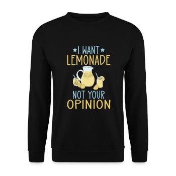 Lemonade Gift Ideas - Unisex Sweatshirt - black - Front - Alina (178cm) & Michal (187cm)