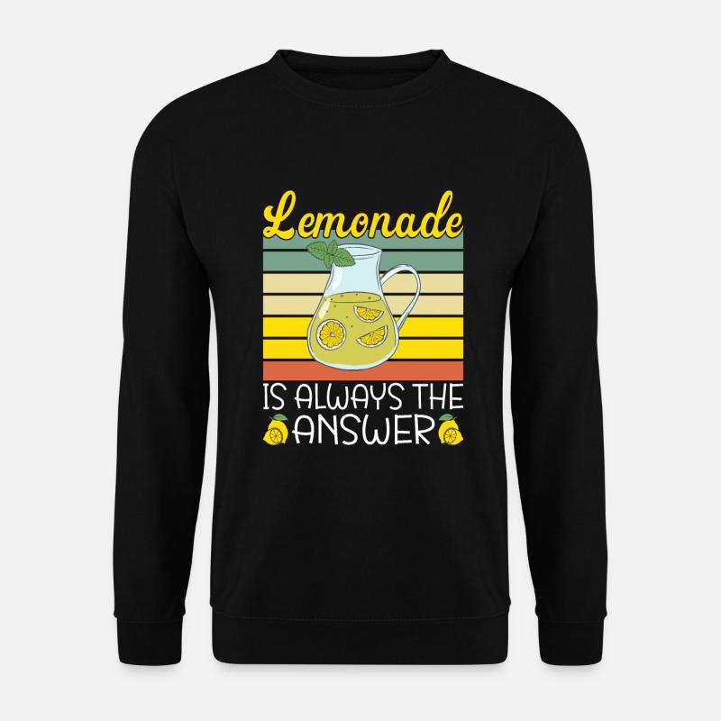 Limonade Geschenkideen - Unisex Pullover - Schwarz
