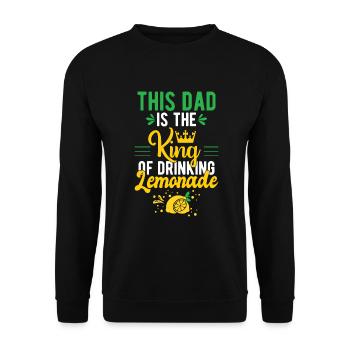 Limonade-Geschenk-Ideen - Unisex Pullover - Schwarz - Vorne - Alina (178cm) & Michal (187cm)
