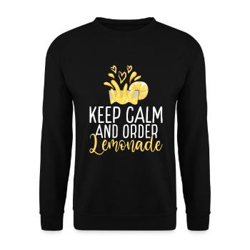 Lemonade Gift Ideas - Unisex Sweatshirt - black - Front - Alina (178cm) & Michal (187cm)