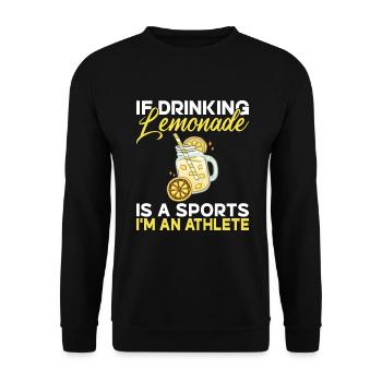 Lemonade Gift Ideas - Unisex Sweatshirt - black - Front - Alina (178cm) & Michal (187cm)