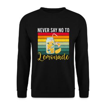 Lemonade Gift Ideas - Unisex Sweatshirt - black - Front - Alina (178cm) & Michal (187cm)