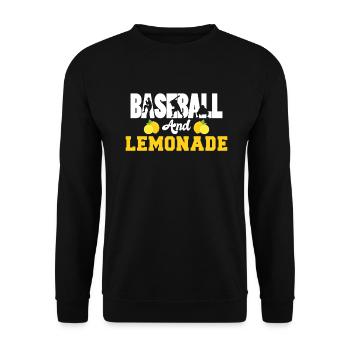 Limonade-Geschenk-Ideen - Unisex Pullover - Schwarz - Vorne - Alina (178cm) & Michal (187cm)