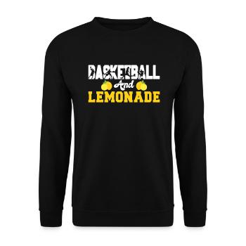 Lemonade Gift Ideas - Unisex Sweatshirt - black - Front - Alina (178cm) & Michal (187cm)