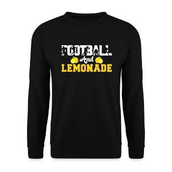 Limonade-Geschenk-Ideen - Unisex Pullover - Schwarz - Vorne - Alina (178cm) & Michal (187cm)