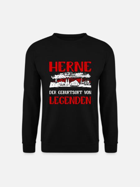 Herne Der Geburtsort Von Legenden - Unisex Pullover - Schwarz