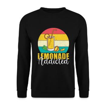 Limonade-Geschenk-Ideen - Unisex Pullover - Schwarz - Vorne - Alina (178cm) & Michal (187cm)