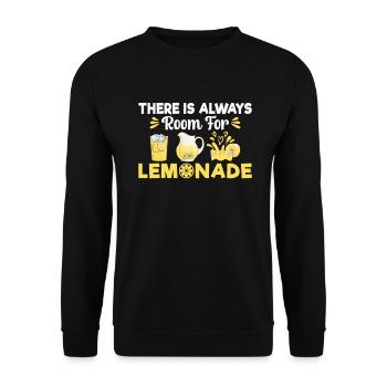 Limonade-Geschenk-Ideen - Unisex Pullover - Schwarz - Vorne - Alina (178cm) & Michal (187cm)